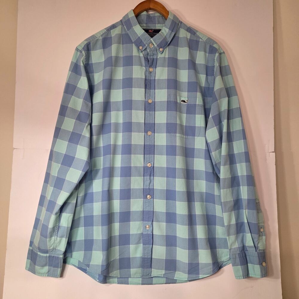 Vineyard Vines Men’s L Slim Fit Tucker Gingham Shirt